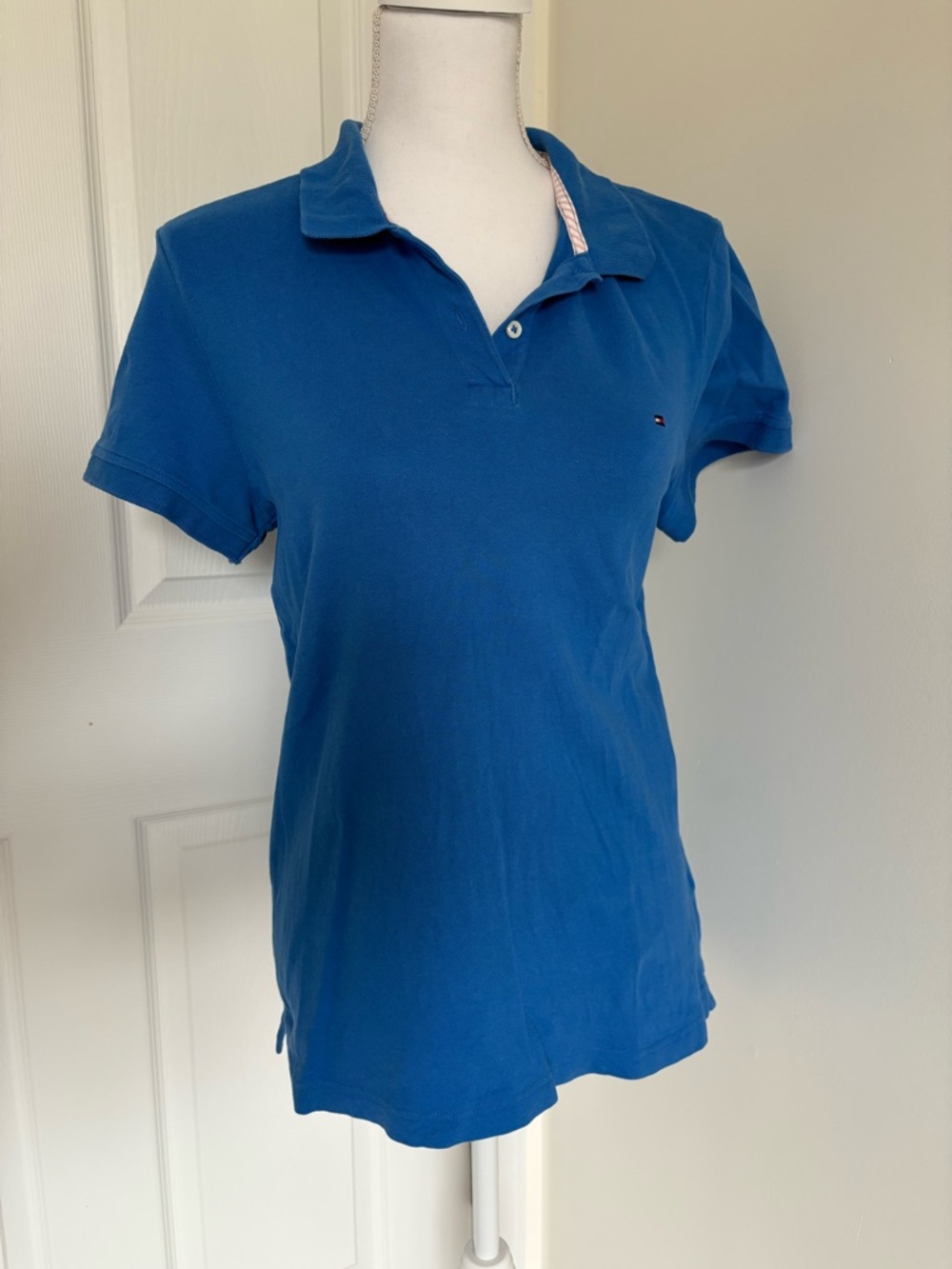 Tommy Hilfiger Women's Bright Blue Polo Shirt